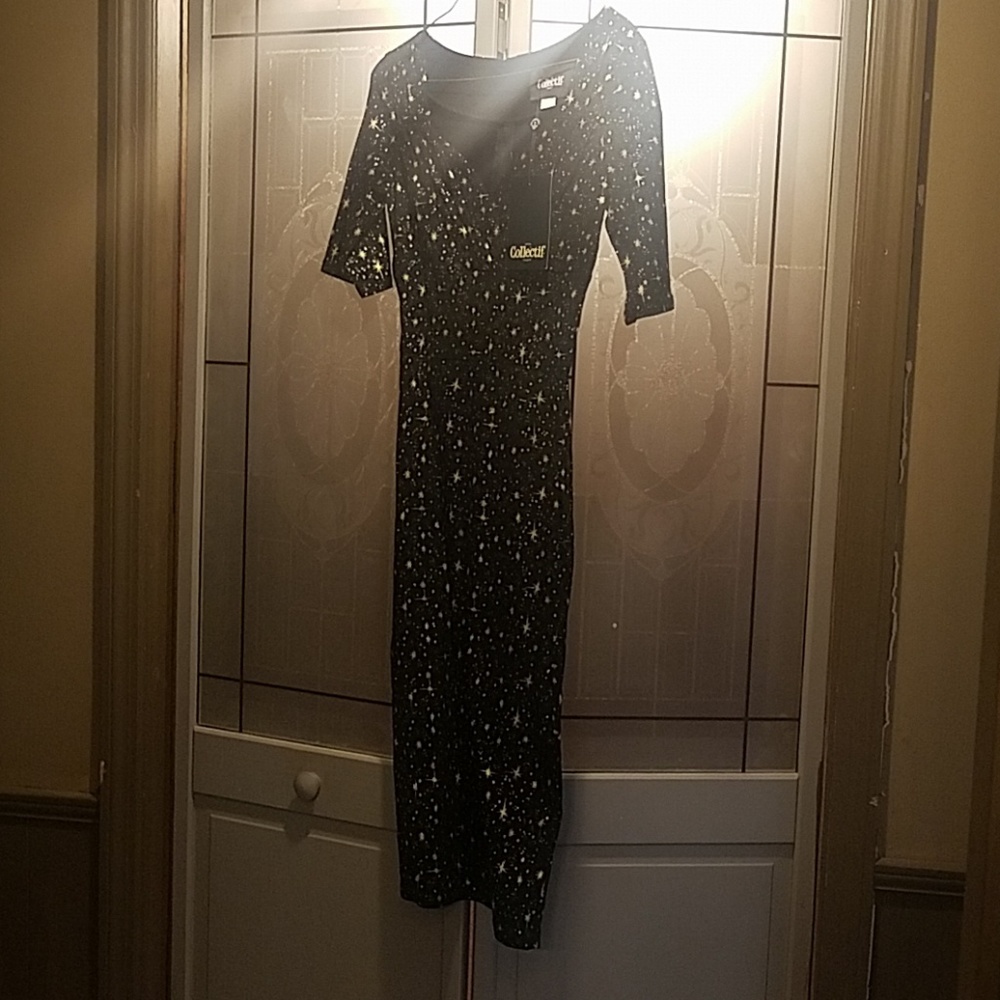 Collectif Trixie Atomic Star Pencil Dress NWT